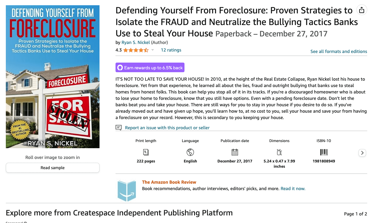 Defending Yourself From Foreclosure book