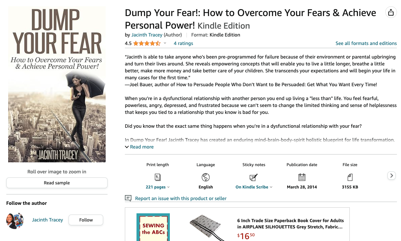 Dump Your Fear book