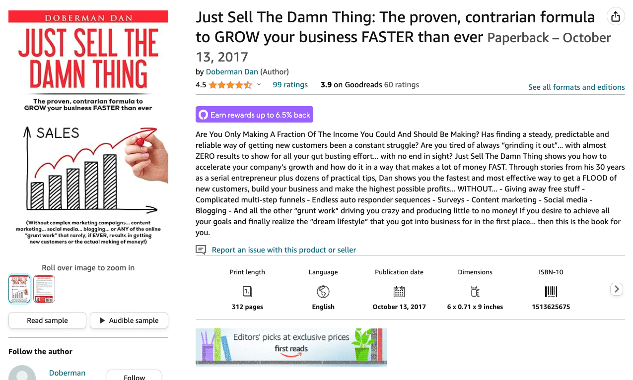 Just Sell The Damn Thing book